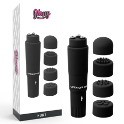 Pocket  Kurt Masajeador Negro de Glossy | Piumer Erotic