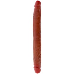 Dildo Doble Dong De Silicona Caramelo 35 Cm de Get Real | Piumer Erotic
