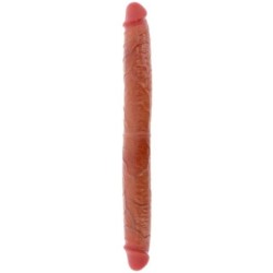Dildo Doble Dong De Silicona Caramelo 46 Cm de Get Real | Piumer Erotic