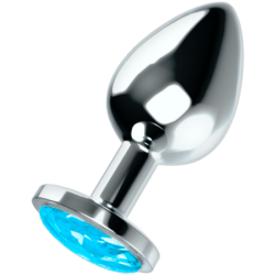 Ohmama - Plug Anal Con Cristal Azul L | Piumer Erotic
