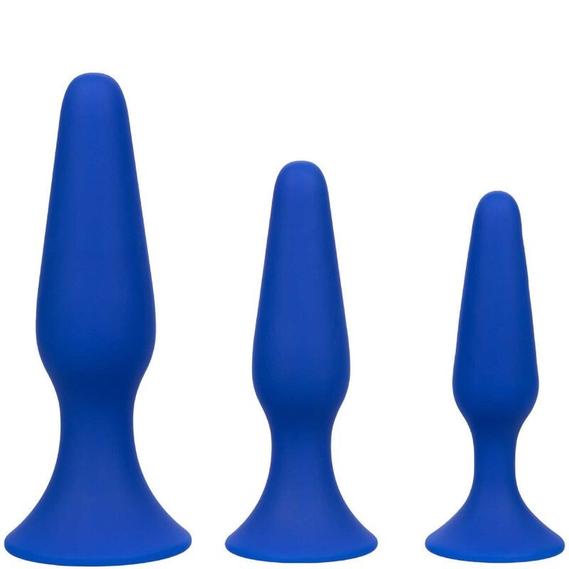 Admiral Kit 3 Plug Anal Azul de Calexotics | Piumer Erotic