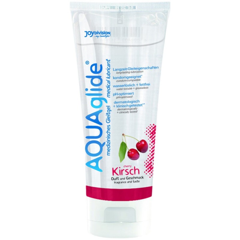 Lubricante Sabor Cereza 100 Ml de Joydivision Aquaglide | Piumer