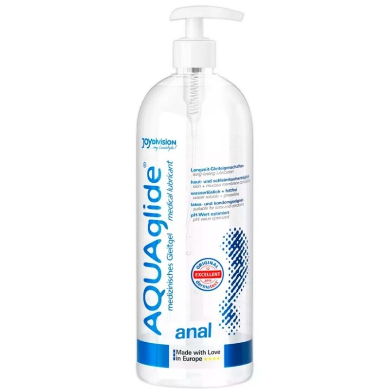 Lubricante Anal 1 Litro de Joydivision Aquaglide | Piumer