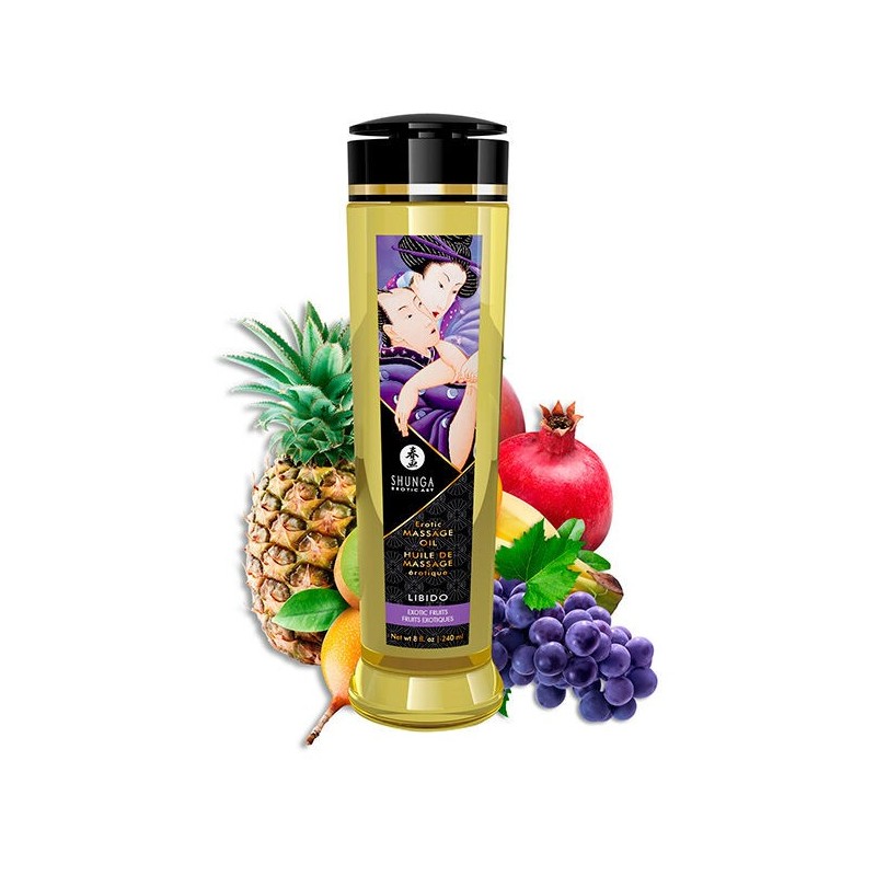 Shunga - Aceite De Masaje Erótico Líbido 240 Ml de Shunga Oils | Piumer