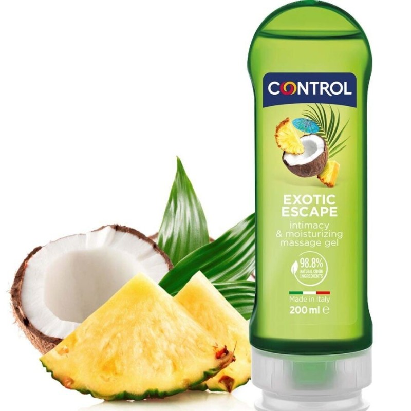Control - 2 En 1 Massage & Pleasure Exotic 200 Ml de Control Lubes | Piumer