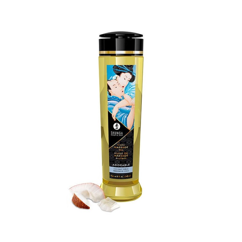 Shunga - Aceite De Masaje Erótico Adorable 240 Ml de Shunga Oils | Piumer