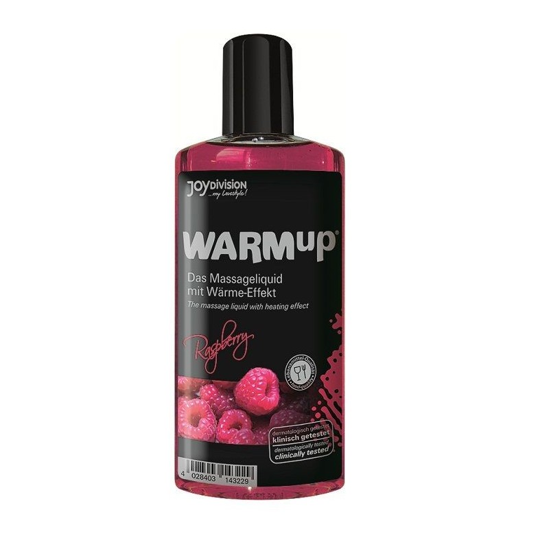 Aceite De Masaje Efecto Calor Frambuesa 150Ml de Joydivision Warmup | Piumer