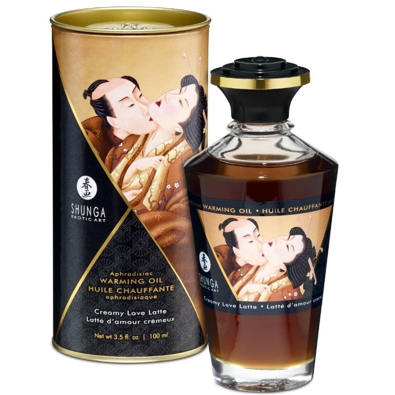 Shunga - Aceite Masaje Efecto Calor Sabor Café 100 Ml de Shunga Oils | Piumer