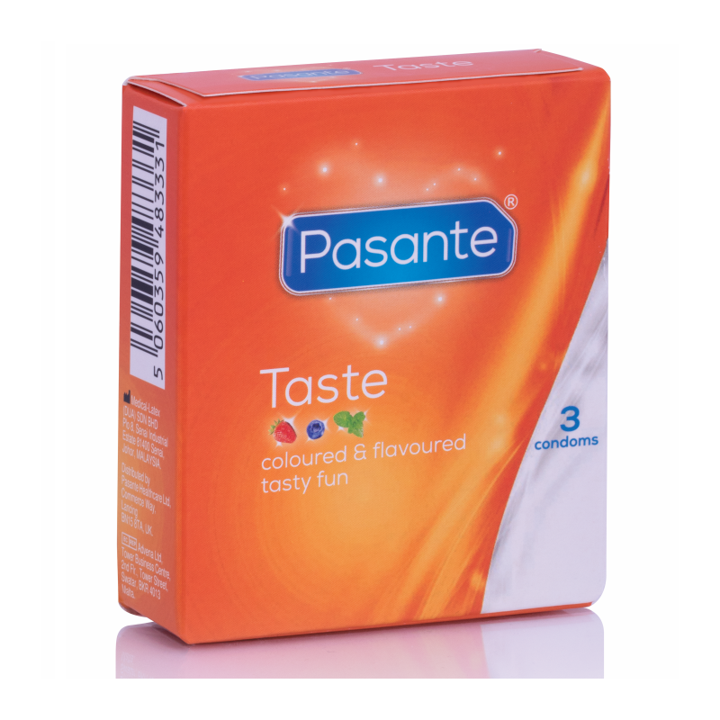 Preservativos Sabores 3 Unidades de Pasante | Piumer