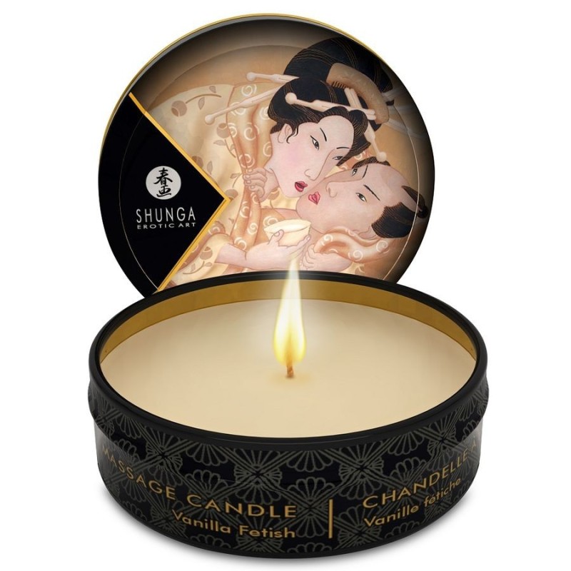 Shunga - Mini Caress By Candelight Vela Masaje Vainilla 30 Ml de Shunga Candles | Piumer