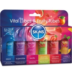 Vital & Fruity Lubes Kit Lubricantes 6 X 12 Ml de Skins | Piumer