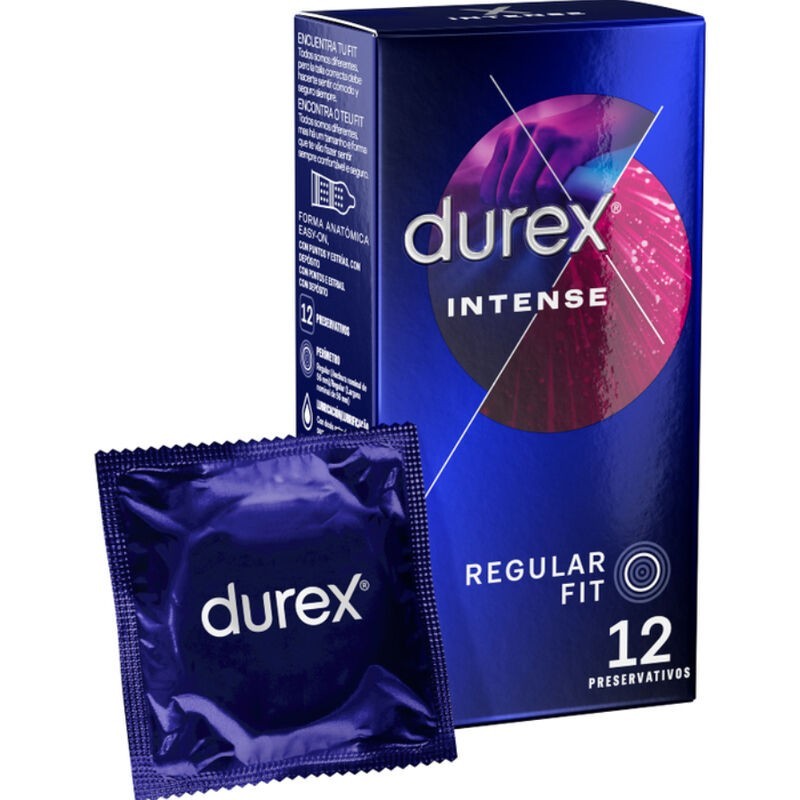 Durex - Intense Orgasmic 12 Unidades de Durex Condoms | Piumer
