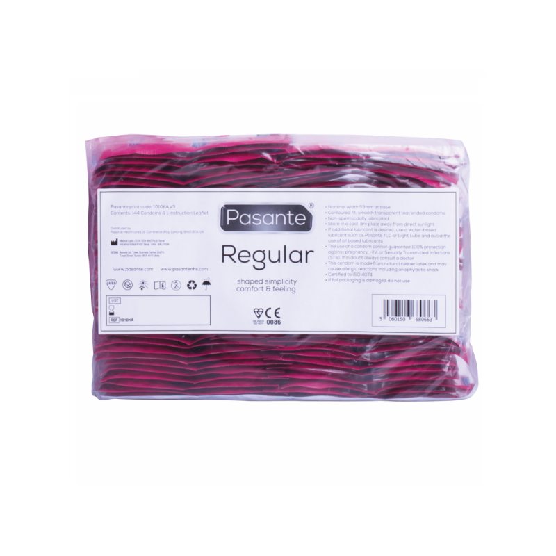 Condom Gama Regular 144 Unidades de Pasante | Piumer