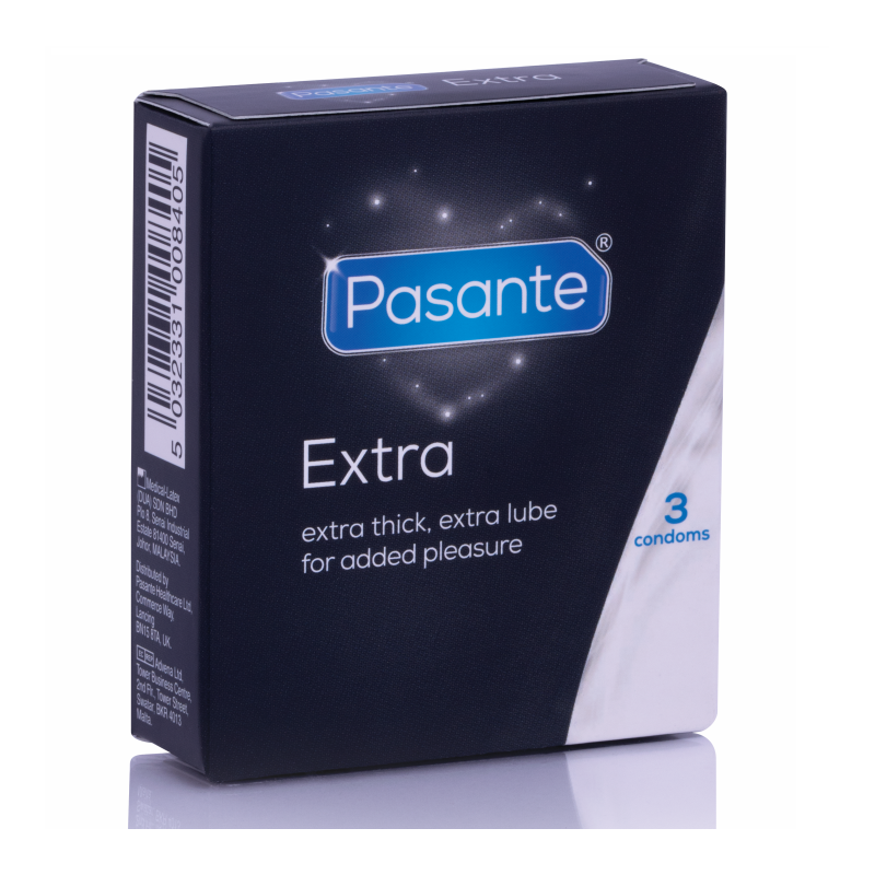 Extra Preservativo Extra Gruesos 3 Unidades de Pasante | Piumer