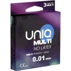 Multi Preservativos Sin Latex 3 Unidades de Uniq | Piumer