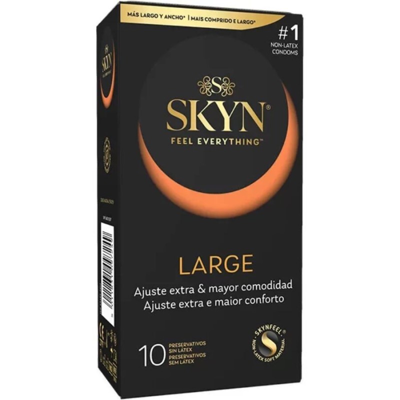 Preservativo Large Ajuste Extra 10 Unidades de Skyn | Piumer