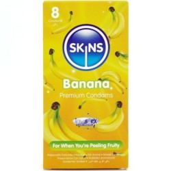 Preservativos Premium Sabor Plátano Pack 8 de Skins | Piumer