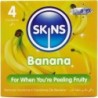 Preservativos Premium Sabor Plátano Pack 4 de Skins | Piumer