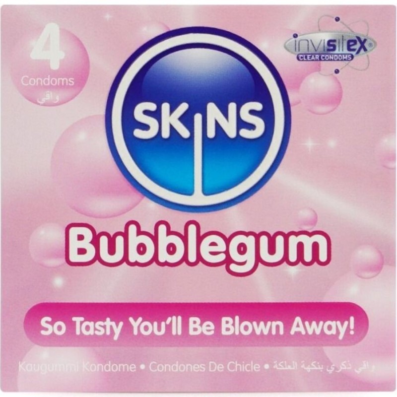 Preservativos Premium Sabor Chicle Pack 4 de Skins | Piumer