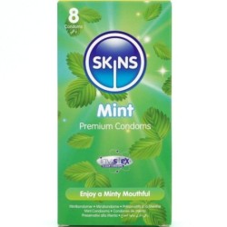Preservativos Premium Sabor Menta Pack 8 de Skins | Piumer