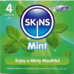 Preservativos Premium Sabor Menta Pack 4 de Skins | Piumer