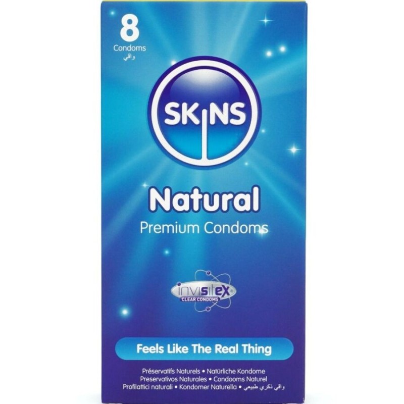 Natural Preservativos Premium Pack 8 de Skins | Piumer