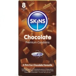 Preservativos Premium Sabor Chocolate Pack 8 de Skins | Piumer
