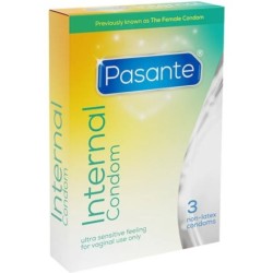 Internal Preservativo Sin Latex 3 Unidades de Pasante | Piumer