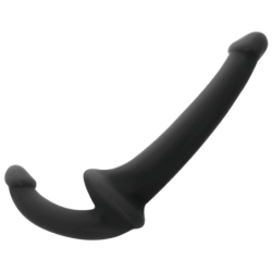 Dildo Con Arnés Sin Sujeción Negro de Addicted Toys | Piumer