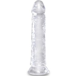 Clear Pene Realístico 19.7 Cm Transparente de King Cock | Piumer