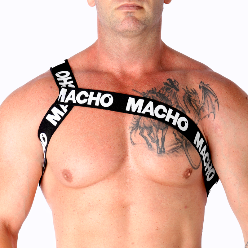 Macho - Arnés Romano Blanco S/M de Macho Underwear | Piumer