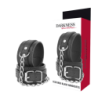 Darkness - Esposas Leather Negro Textura de Darkness Bondage | Piumer