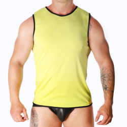 Macho - Camiseta Amarillo de Macho Underwear - Talla S/M | Piumer