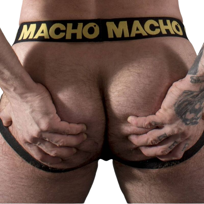 Macho - Mx25Ac Jock Cuero Amarillo de Macho Underwear - Talla L | Piumer