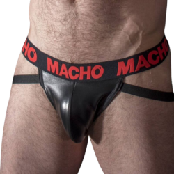 Macho - Mx25Rc Jock Cuero Rojo de Macho Underwear - Talla L | Piumer