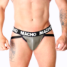 Macho - Mx27Gr Jock Cuero Gris Beige de Macho Underwear - Talla M | Piumer