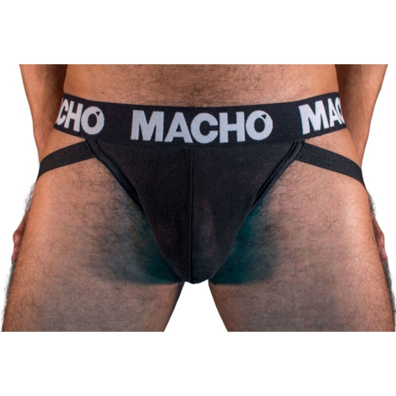 Macho - Mx25Nn Jock Negro Talla de Macho Underwear - Talla L | Piumer