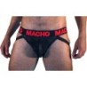Macho - Mx26X2 Jock Negro/Rojo de Macho Underwear - Talla M | Piumer