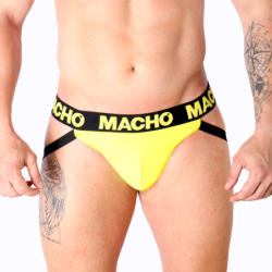Macho - Mx25A Jock Lycra Amarillo de Macho Underwear - Talla S | Piumer