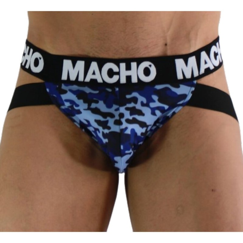 Macho - Mx28Ma Jock Militar Azul de Macho Underwear - Talla S | Piumer