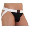 004 Jock Brillante Negro / Blanco de Burn - Talla M | Piumer