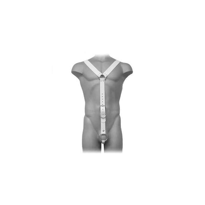 Harness Men Blanco de Leather Body | Piumer