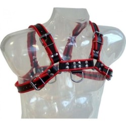 Chain Harness Iii Black / Red de Leather Body | Piumer