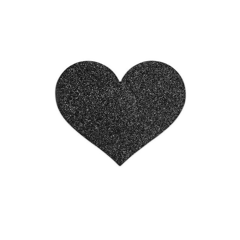 Bijoux - Indiscrets Pezoneras Flash Corazón Negro de Bijoux Flash Collection | Piumer